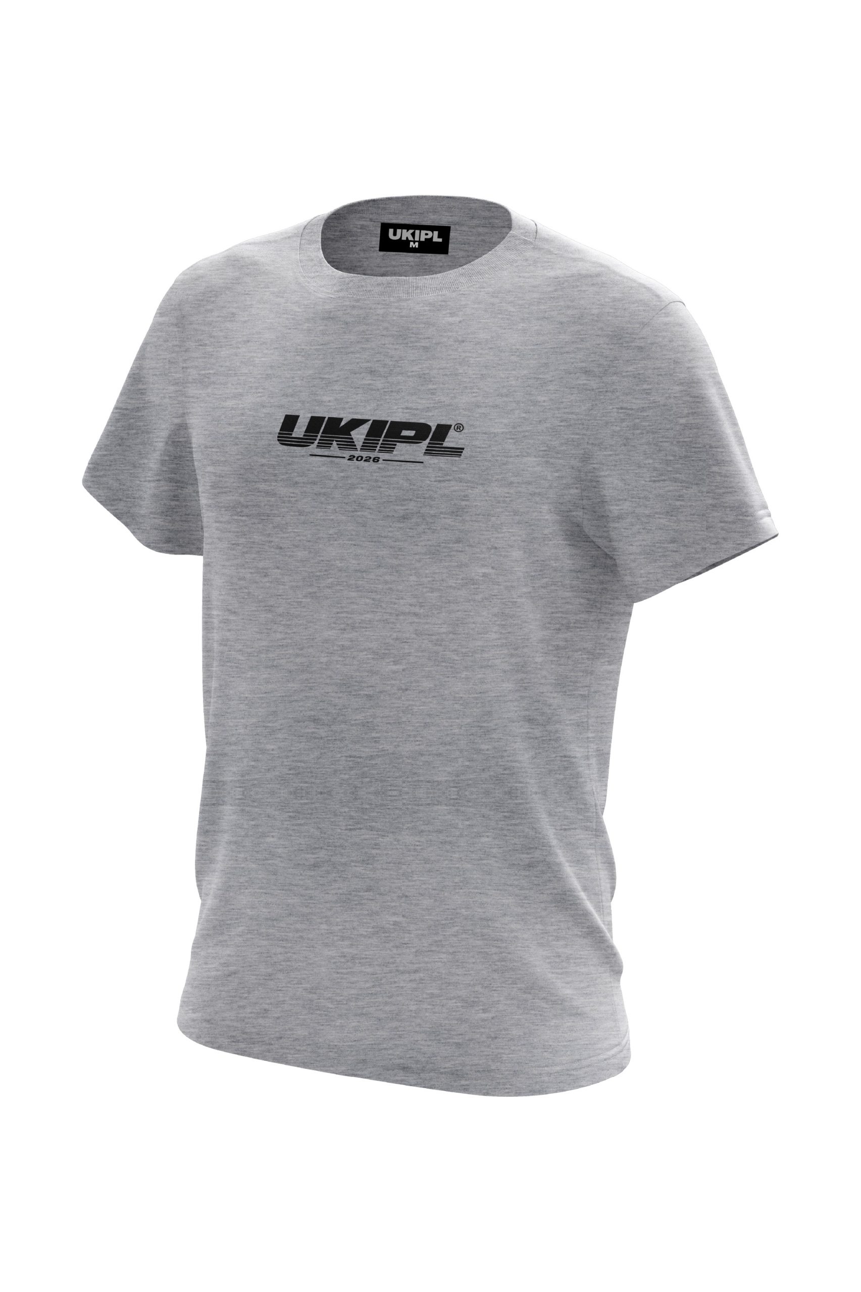 UKIPL Gradient Tee, grey, front view