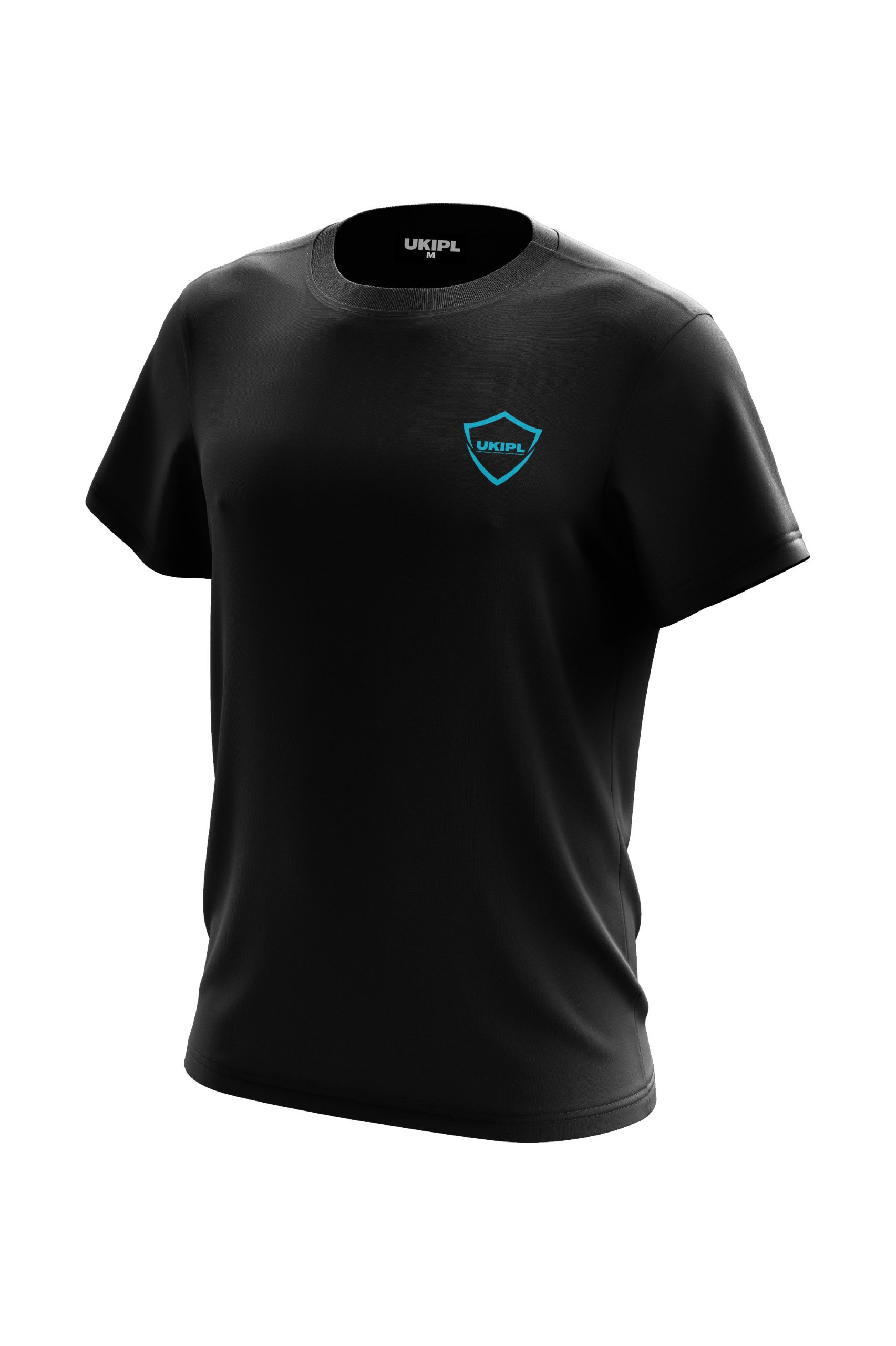 UKIPL Bold Tee, black, front view