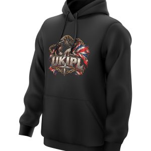 UKIPL Chain Breaker Hoodie, black, front view