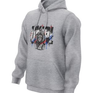 UKIPL Drip Hoodie, grey, front view