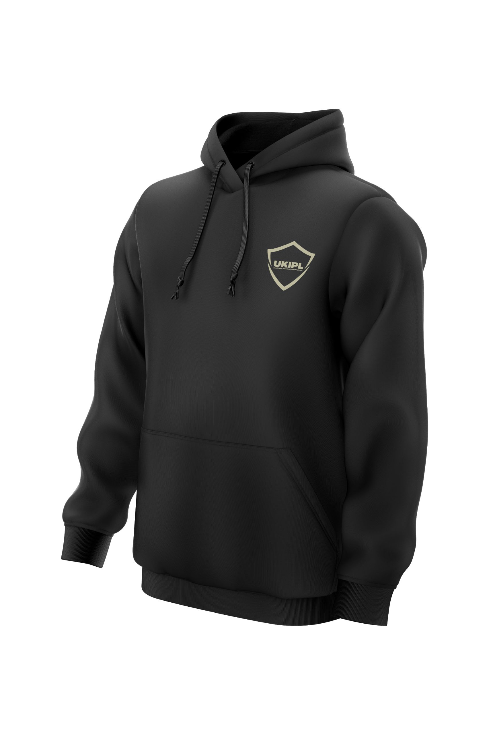 UKIPL All Star Hoodie, black, front view