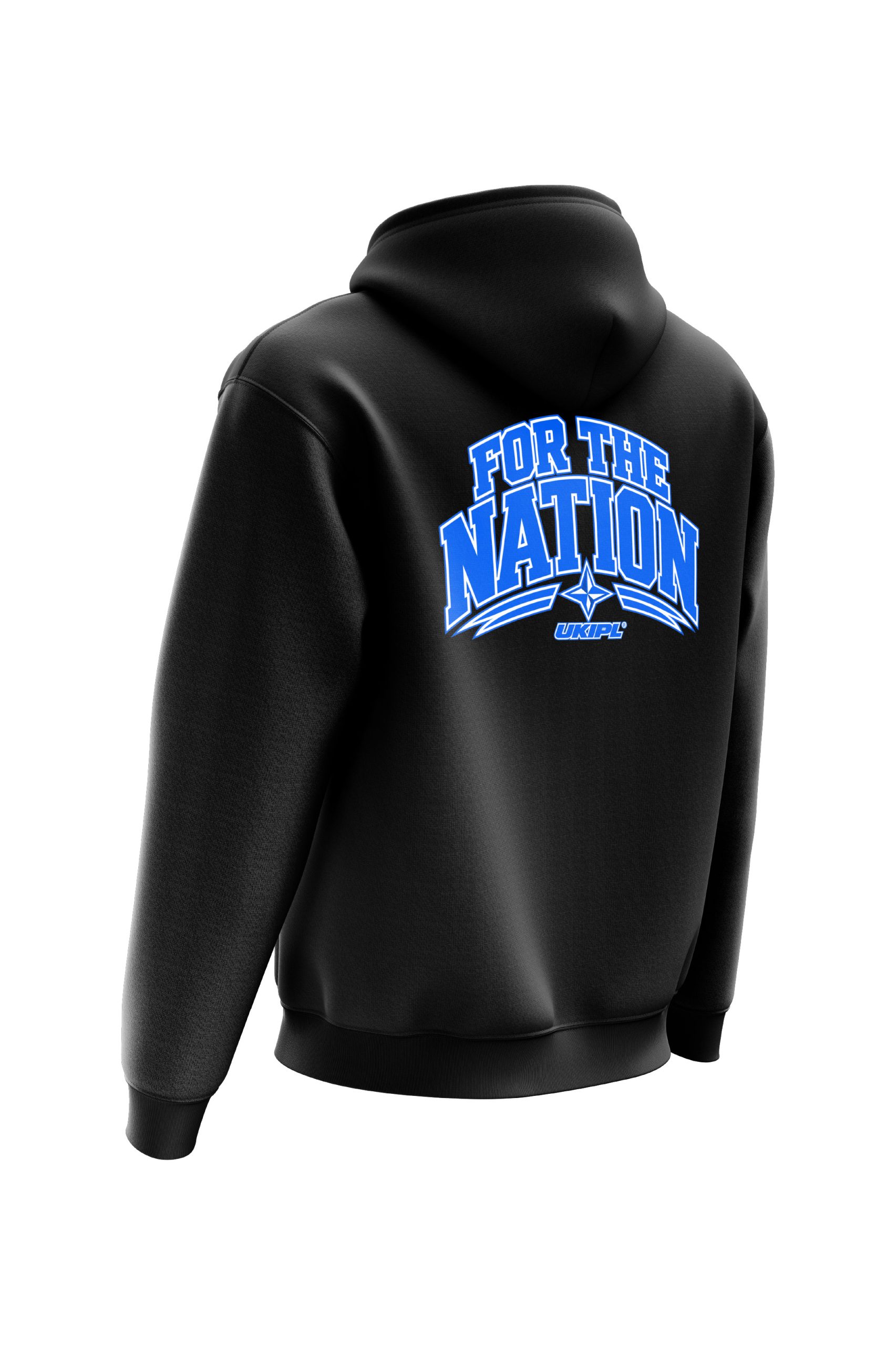 UKIPL Nation Hoodie, black, back view