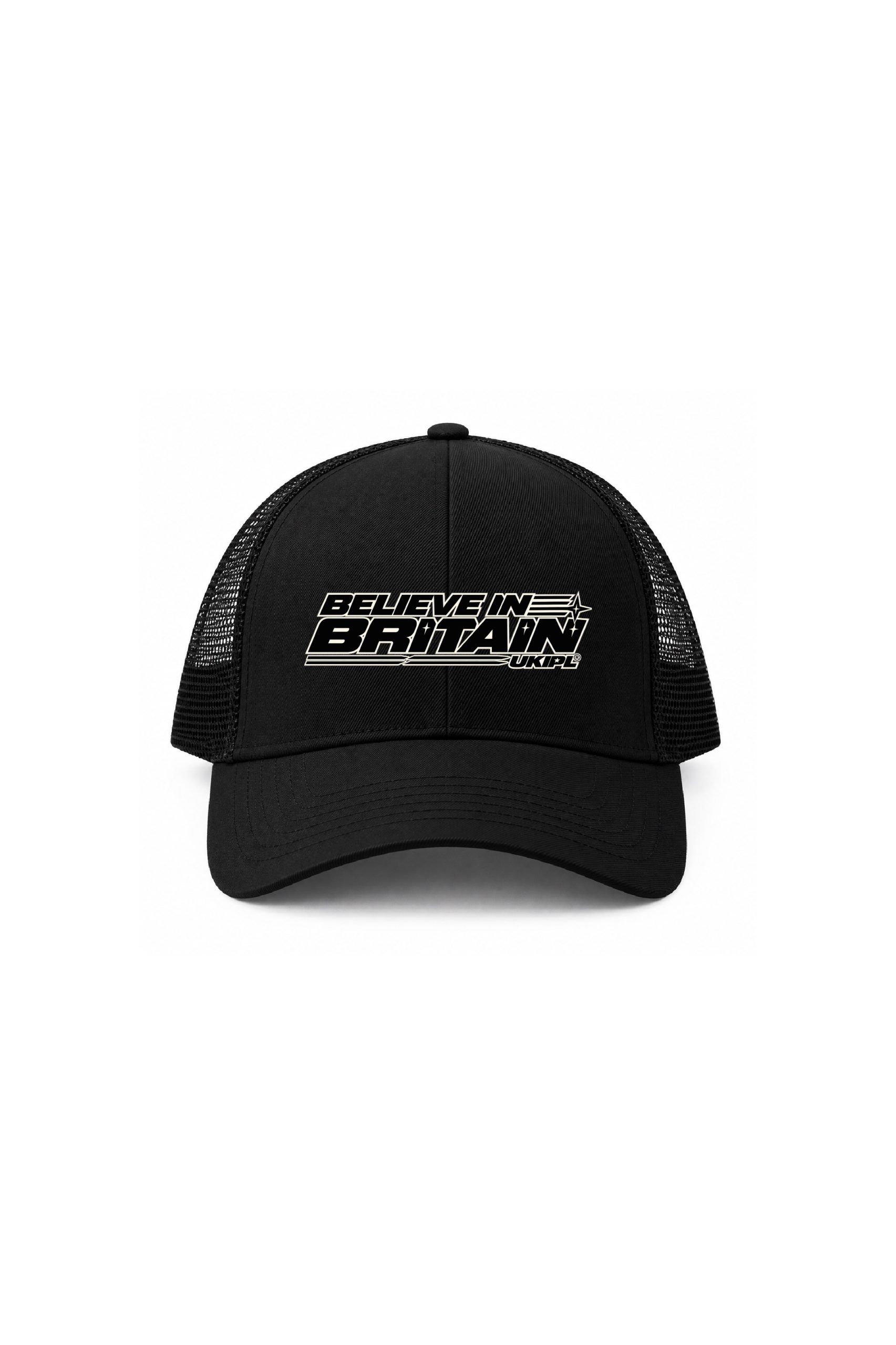 UKIPL Believe in Britain Cap, black, front view