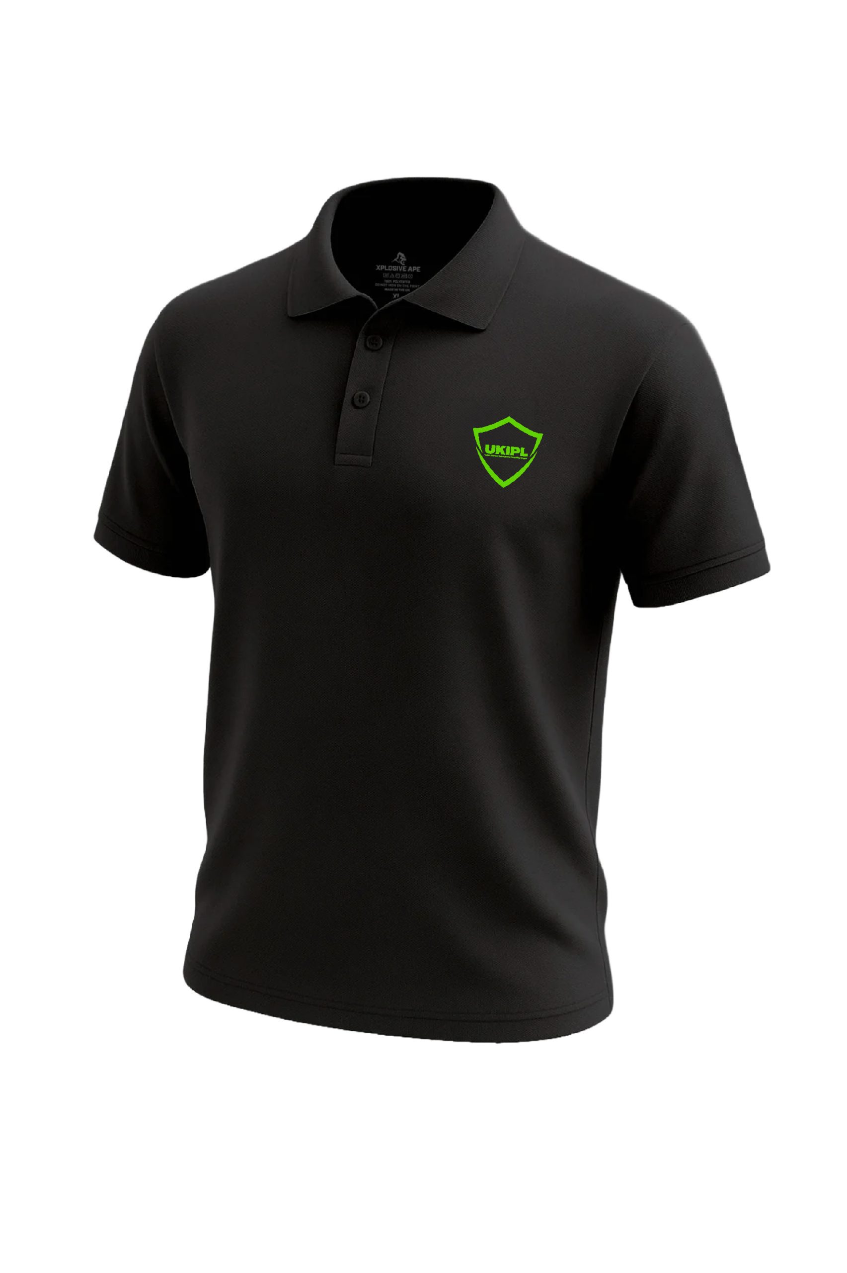 UKIPL Classic Polo, black, front view